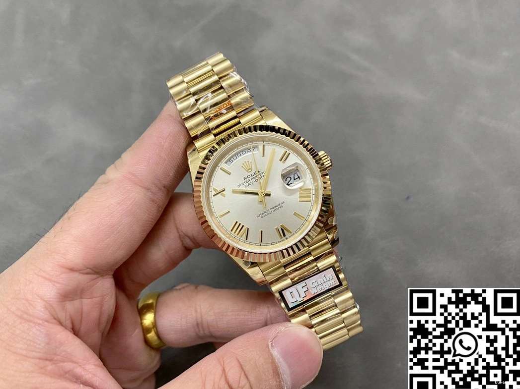 Factory Dial QF Day Tungsten v5 Date Rolex Steel M228238-0042 White 0306